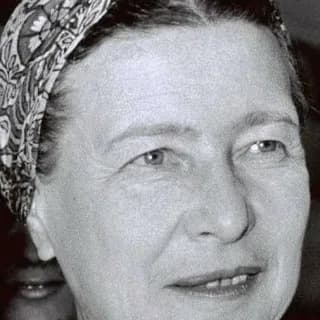 Portrait of Simone de Beauvoir